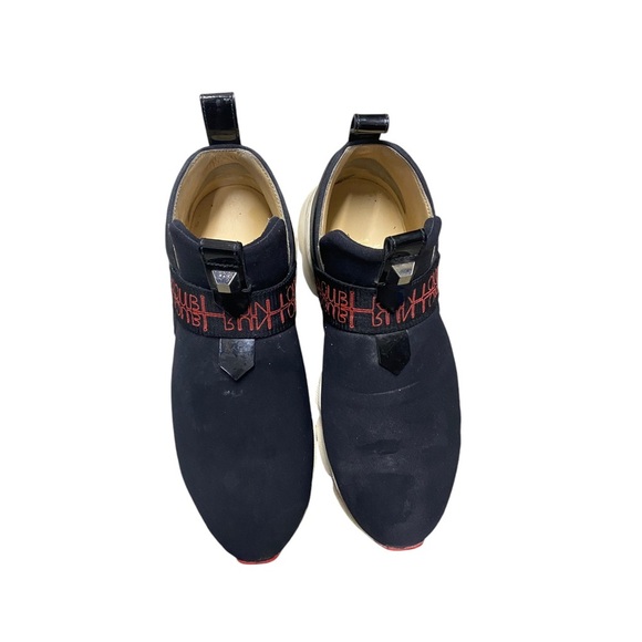 Christian Louboutin black slip on sneaker size 38 - Picture 2 of 11